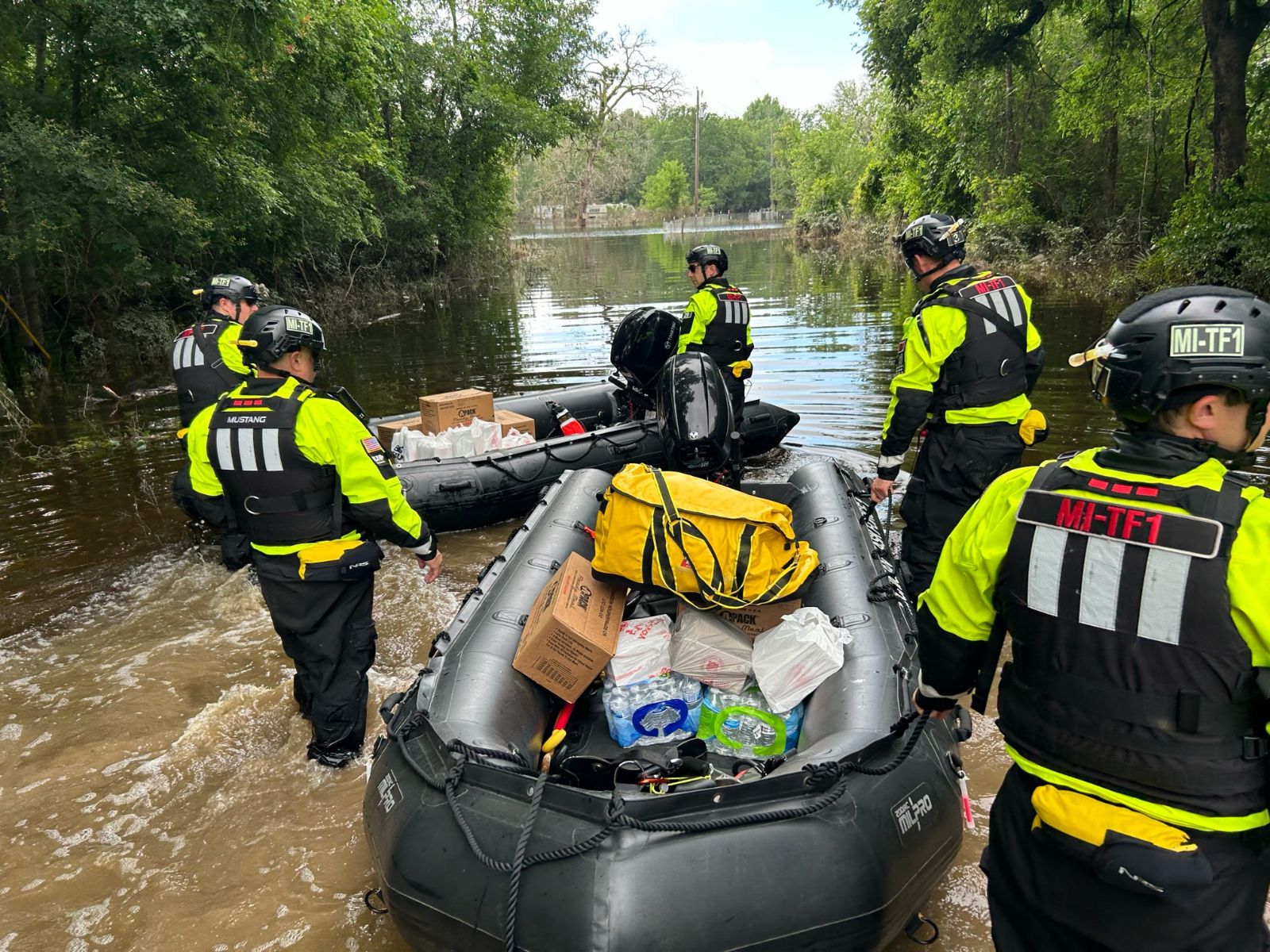 Michigan MABAS Task Force 1, Type I Swift Water Rescue Team Deploys to Texas Floods